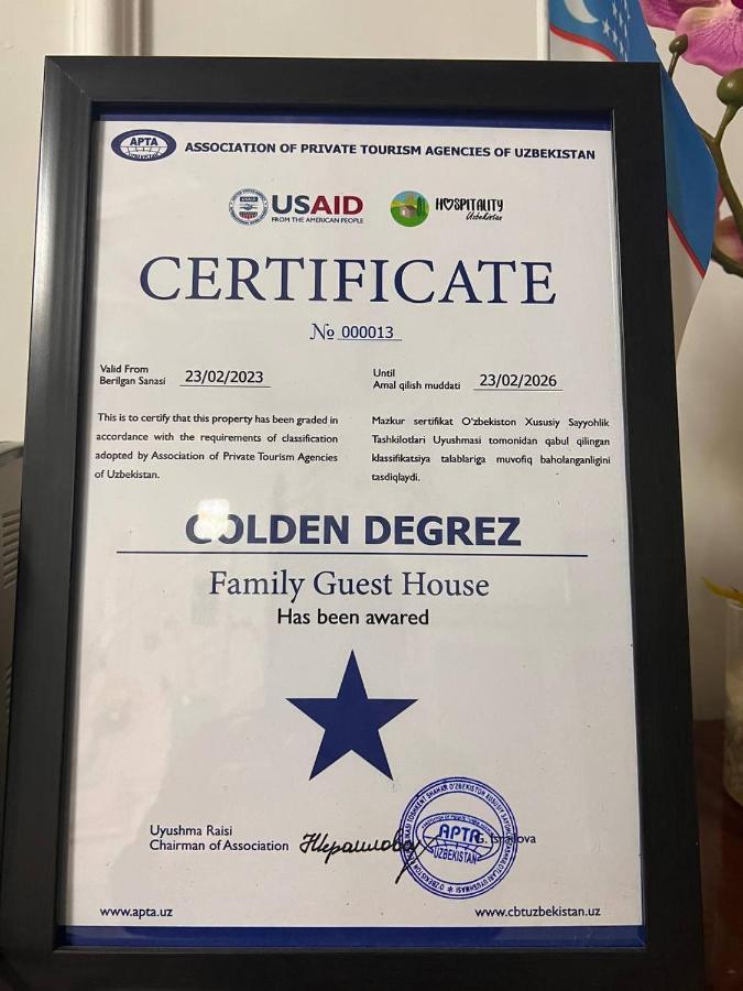 Hotel Guest House Golden Degrez 부하라 외부 사진